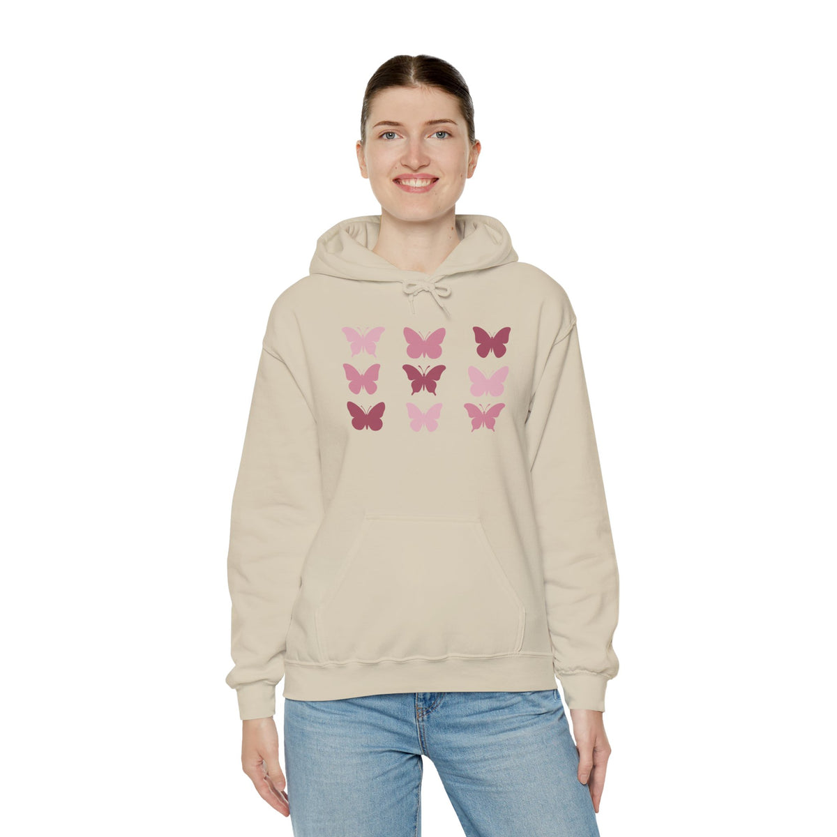 Butterfly Grid Hoodie Solid