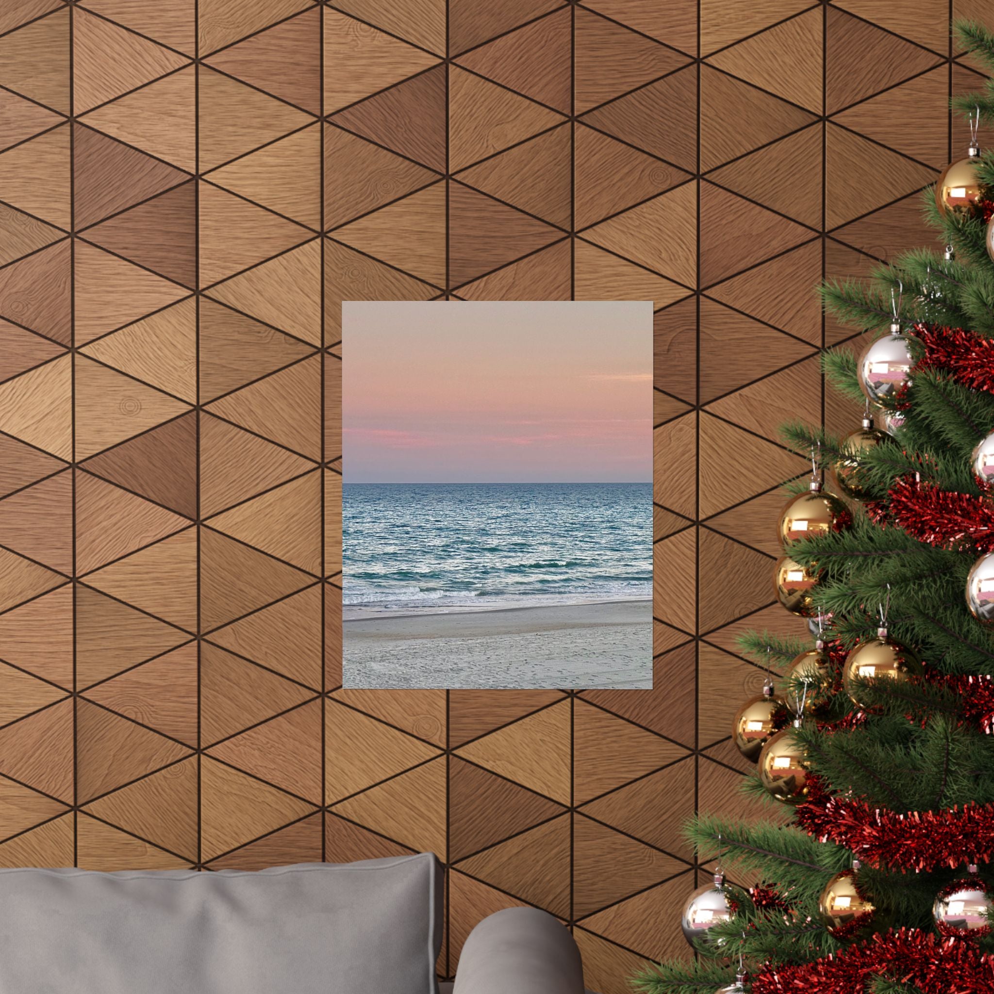 Myrtle Beach Sunset Matte Poster — Vertical Coastal Wall Art