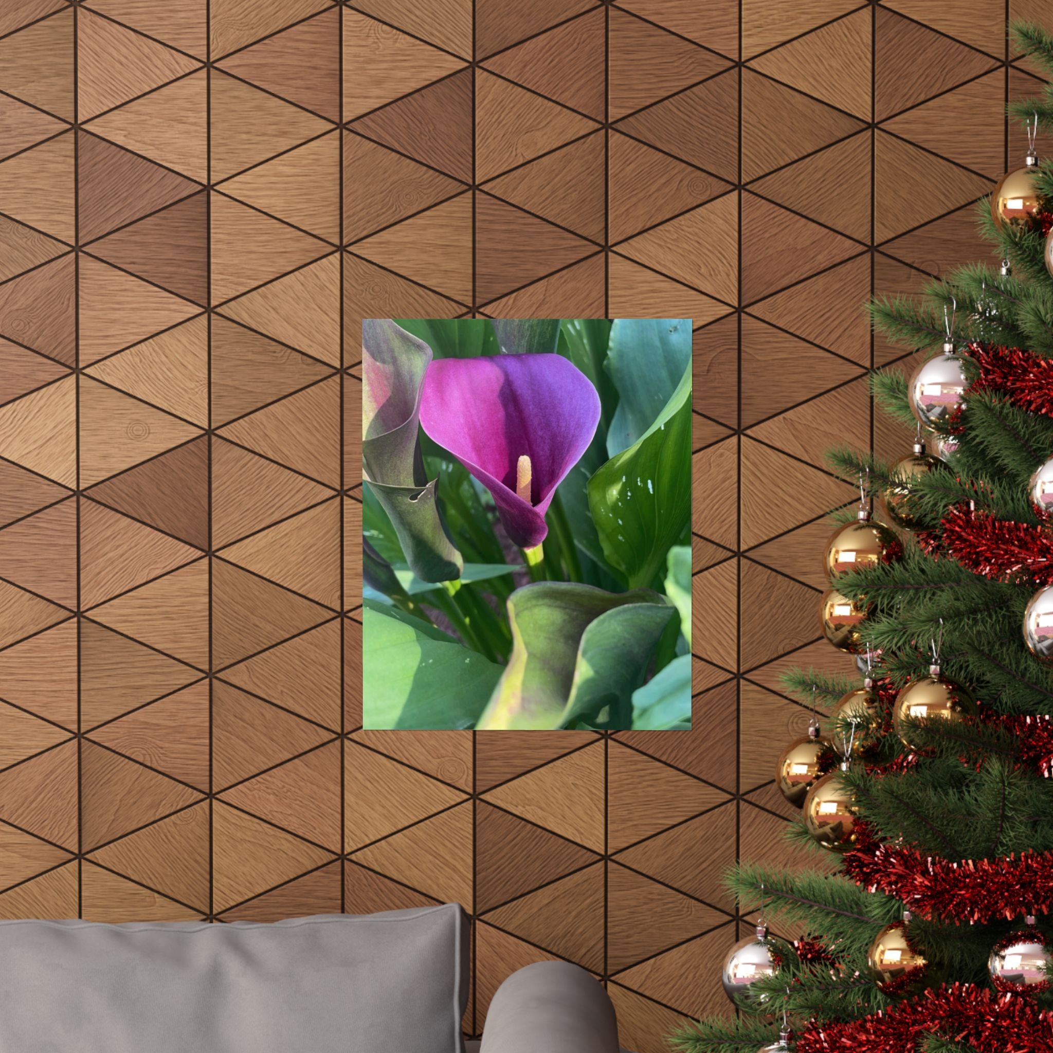 Purple Calla Lily Matte Poster — Botanical Wall Art Print