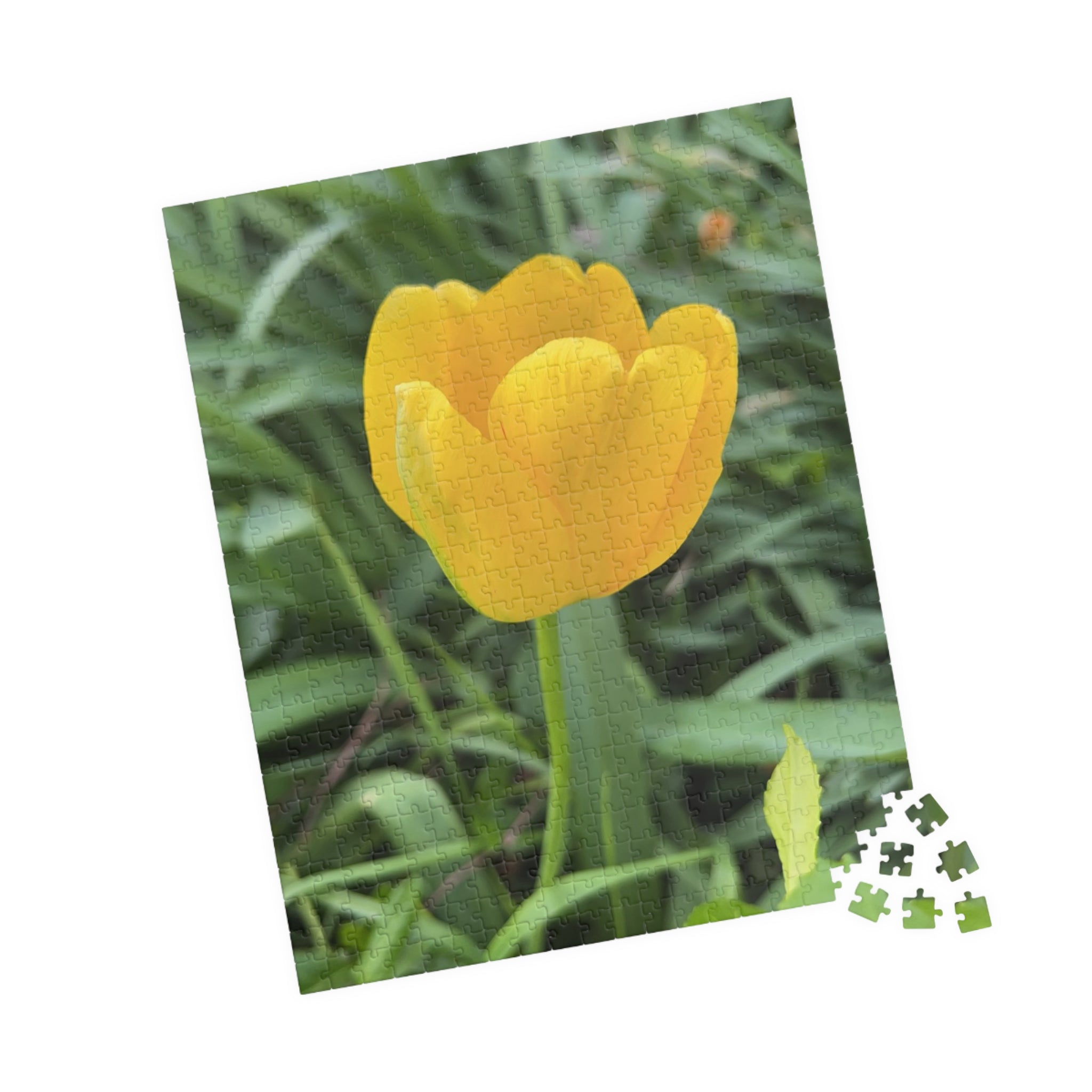 Yellow Tulip Jigsaw Puzzle — Floral 110/252/520/1014-Piece Puzzle