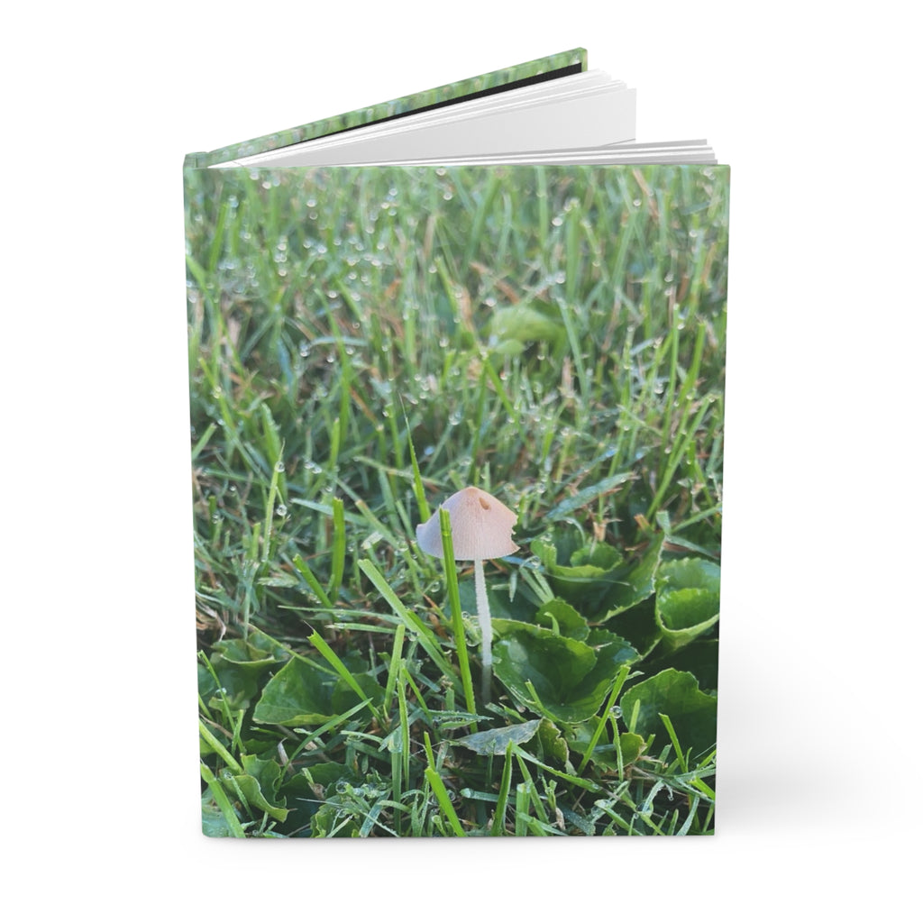 Mushroom Meadow Hardcover Journal — Nature Photography Notebook for Outdoor Lovers