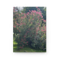 Pink Smoke Bush Hardcover Journal — Floral Nature Notebook for Gardeners & Daily Writing