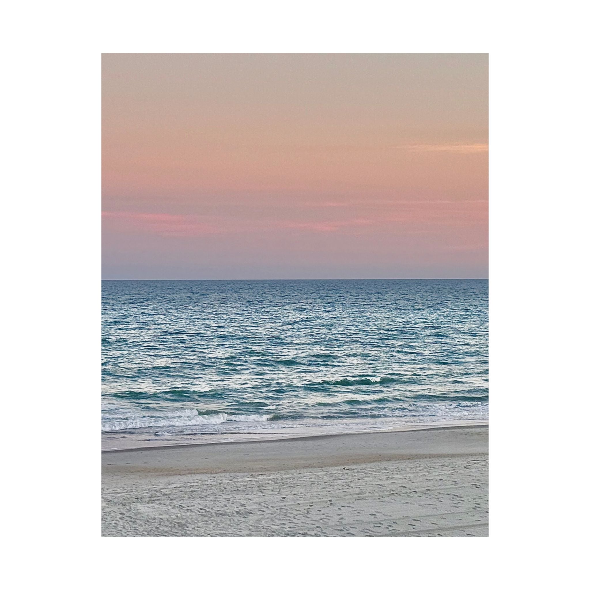 Myrtle Beach Sunset Matte Poster — Vertical Coastal Wall Art