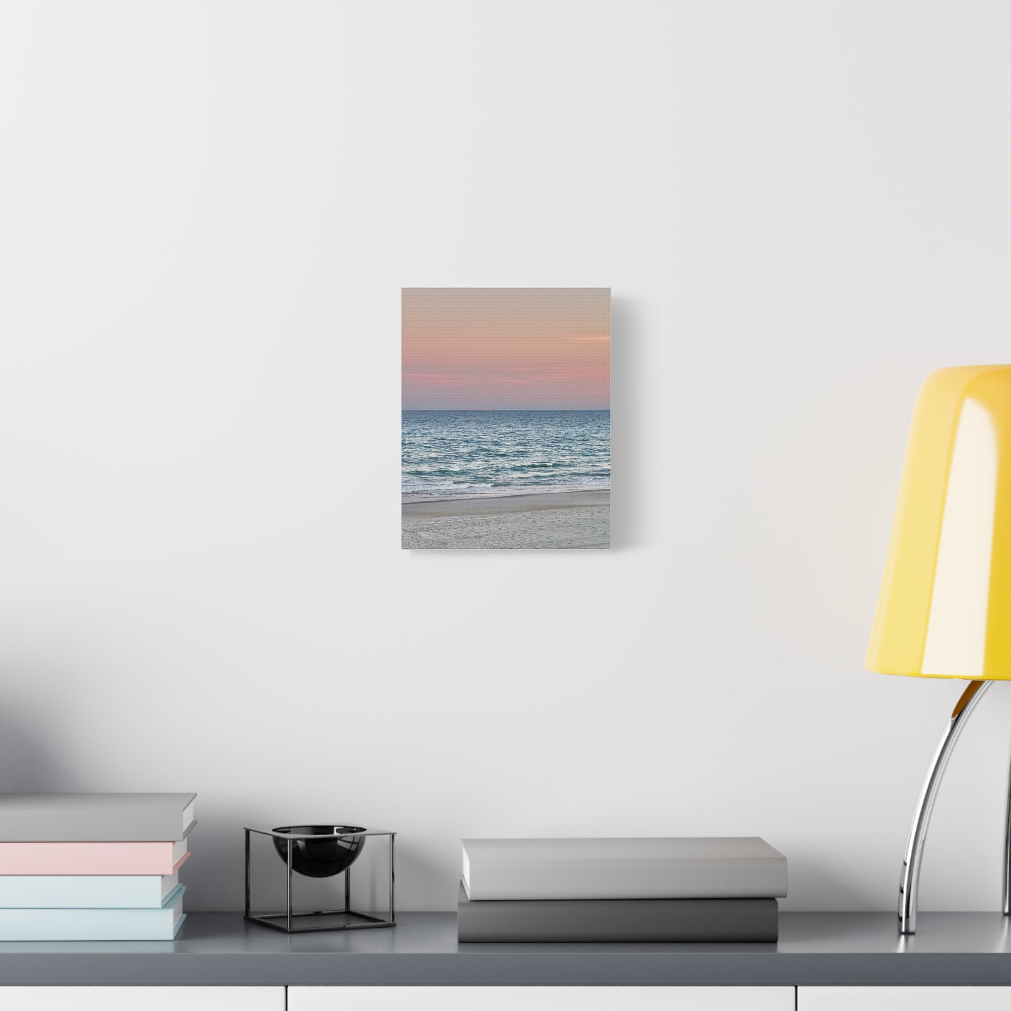 Myrtle Beach Sunset Matte Canvas – Pastel Ocean Wall Art, Stretched 1.25"