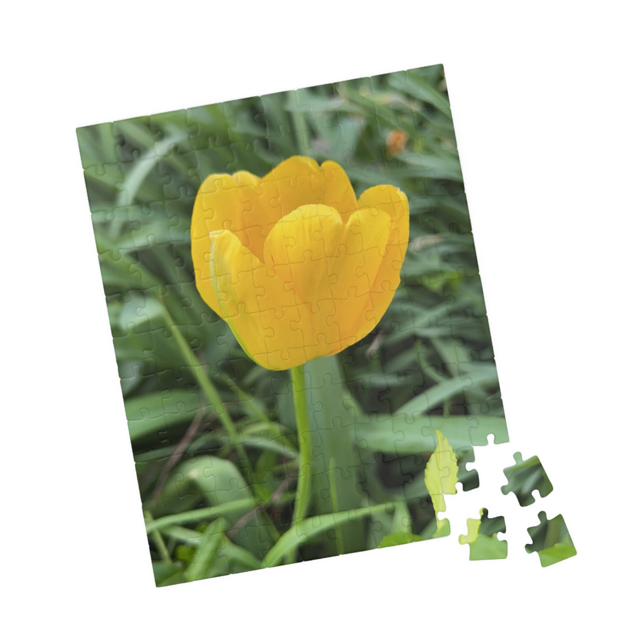 Yellow Tulip Jigsaw Puzzle — Floral 110/252/520/1014-Piece Puzzle
