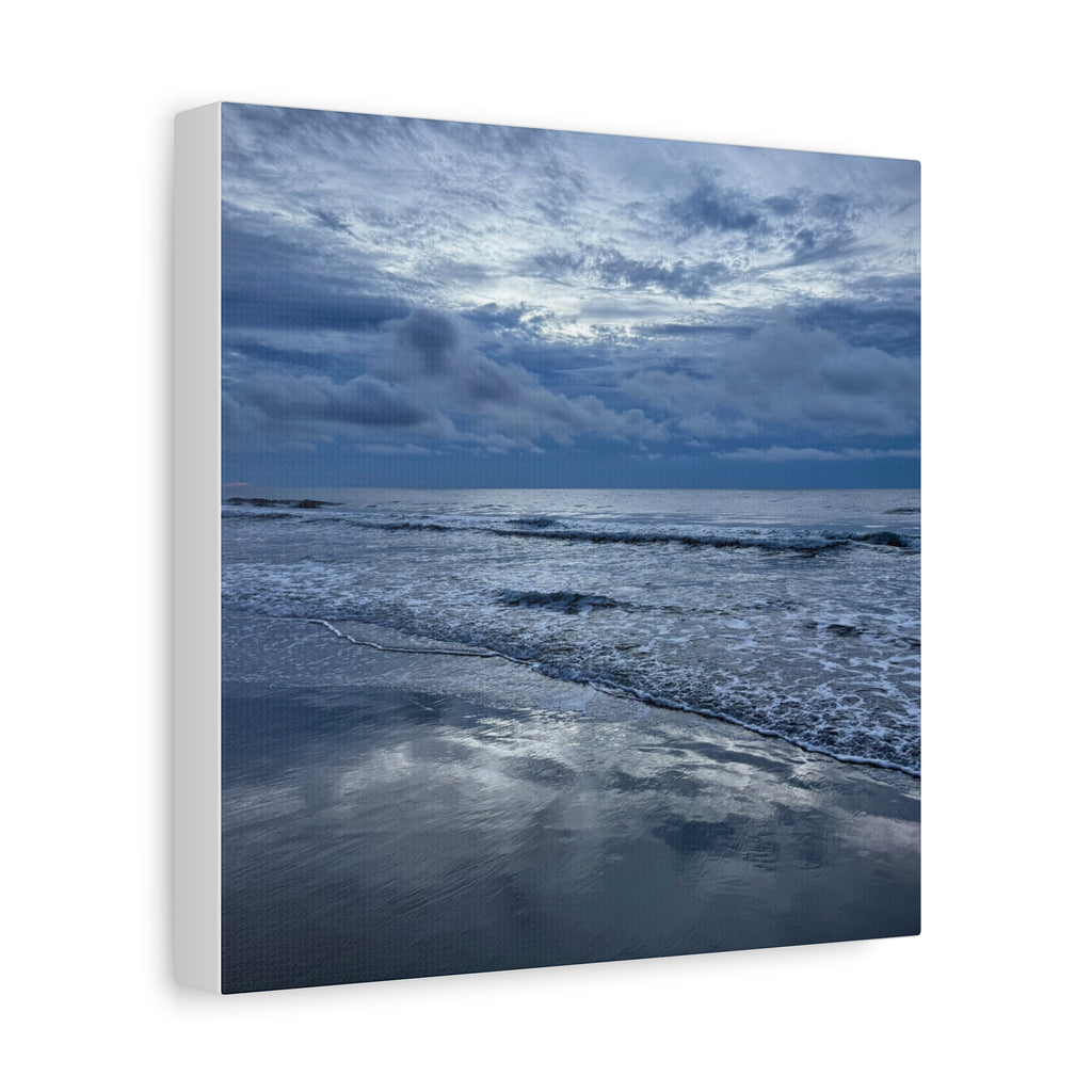 Cloudy Beach Canvas Print