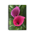 Pink Calla Lily Spiral Notebook — Floral Ruled Journal for Notes & Gifts