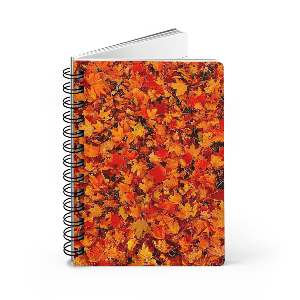Autumn Leaves Spiral Notebook