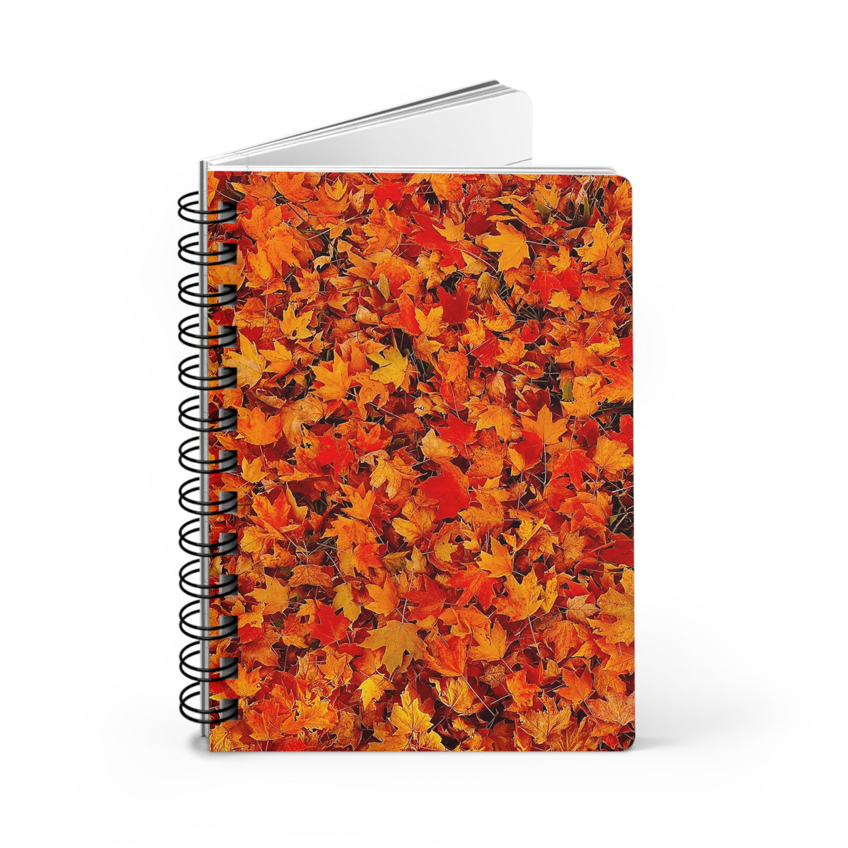 Autumn Leaves Spiral Notebook