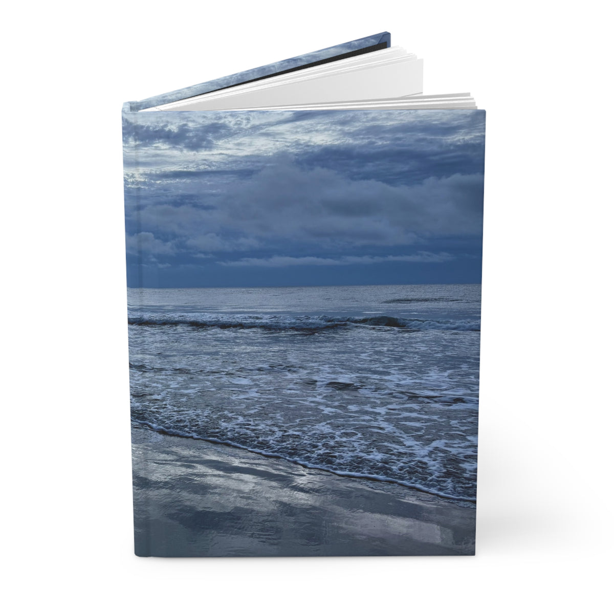 Cloudy Beach Hardcover Journal