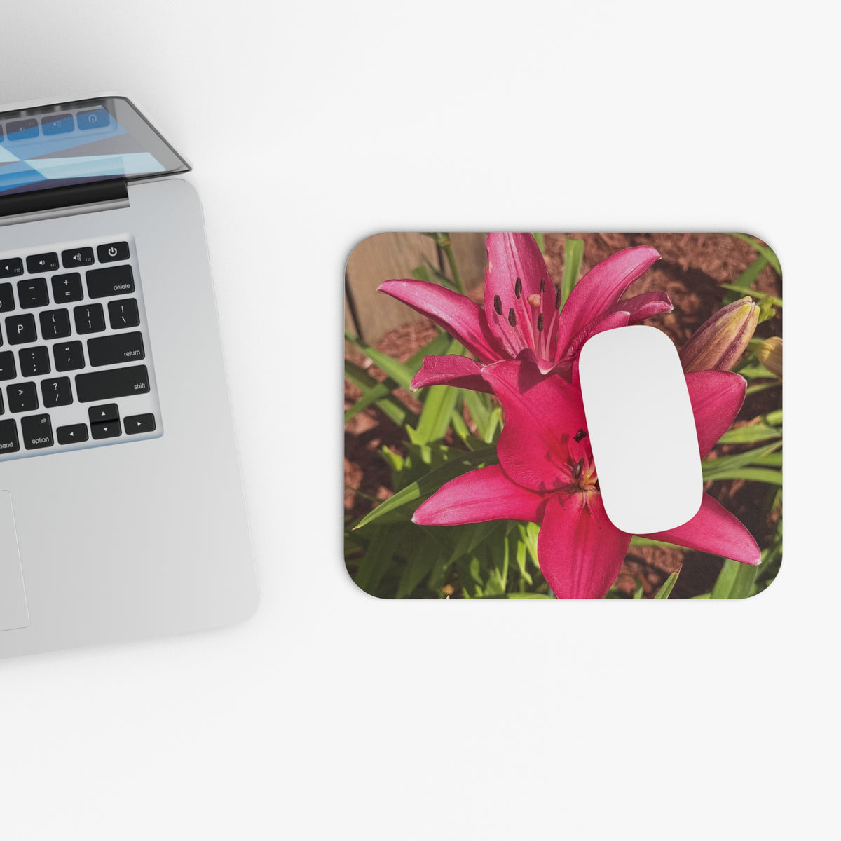 Pink Asiatic Lily Mouse Pad