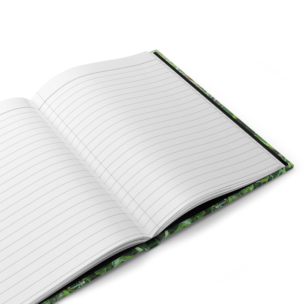Mushroom Meadow Hardcover Journal — Nature Photography Notebook for Outdoor Lovers