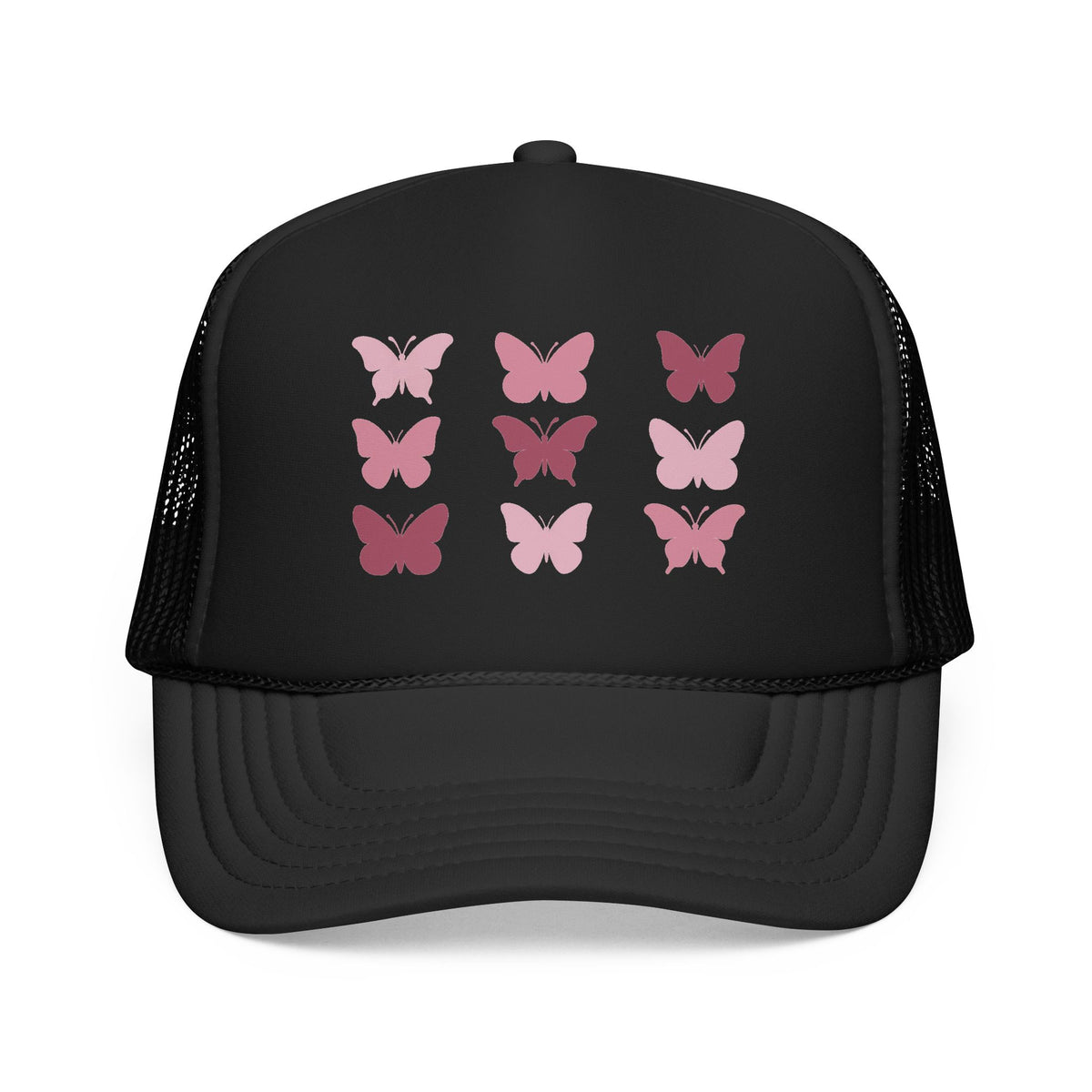 Butterfly Grid Trucker Hat- Solid