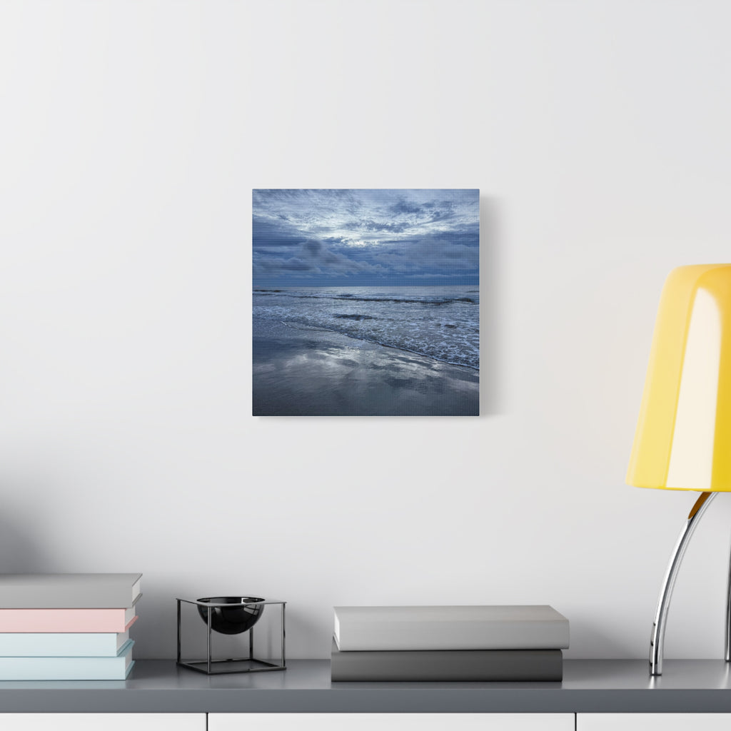 Cloudy Beach Canvas Print