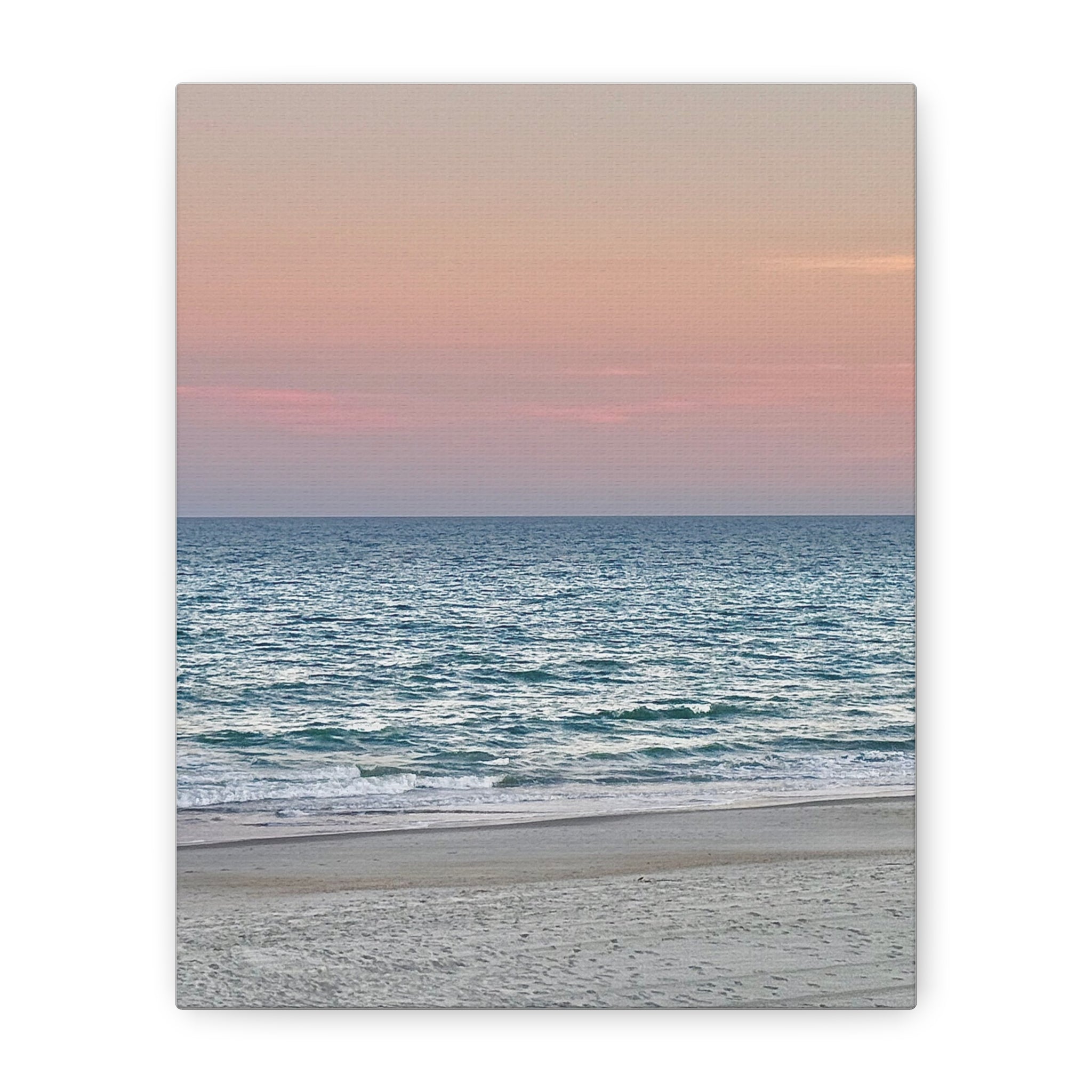 Myrtle Beach Sunset Matte Canvas – Pastel Ocean Wall Art, Stretched 1.25"