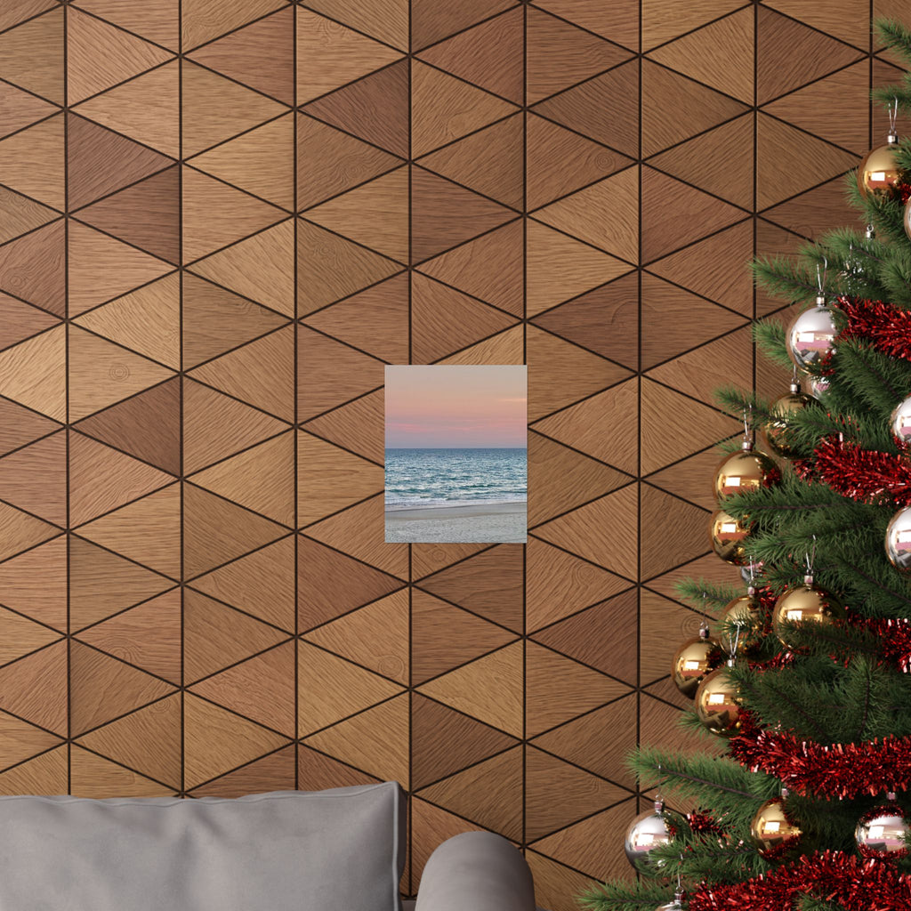 Myrtle Beach Sunset Matte Poster — Vertical Coastal Wall Art