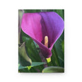 Purple Calla Lily Hardcover Journal — Floral Notebook for Gardening, Gifts & Nature Journaling