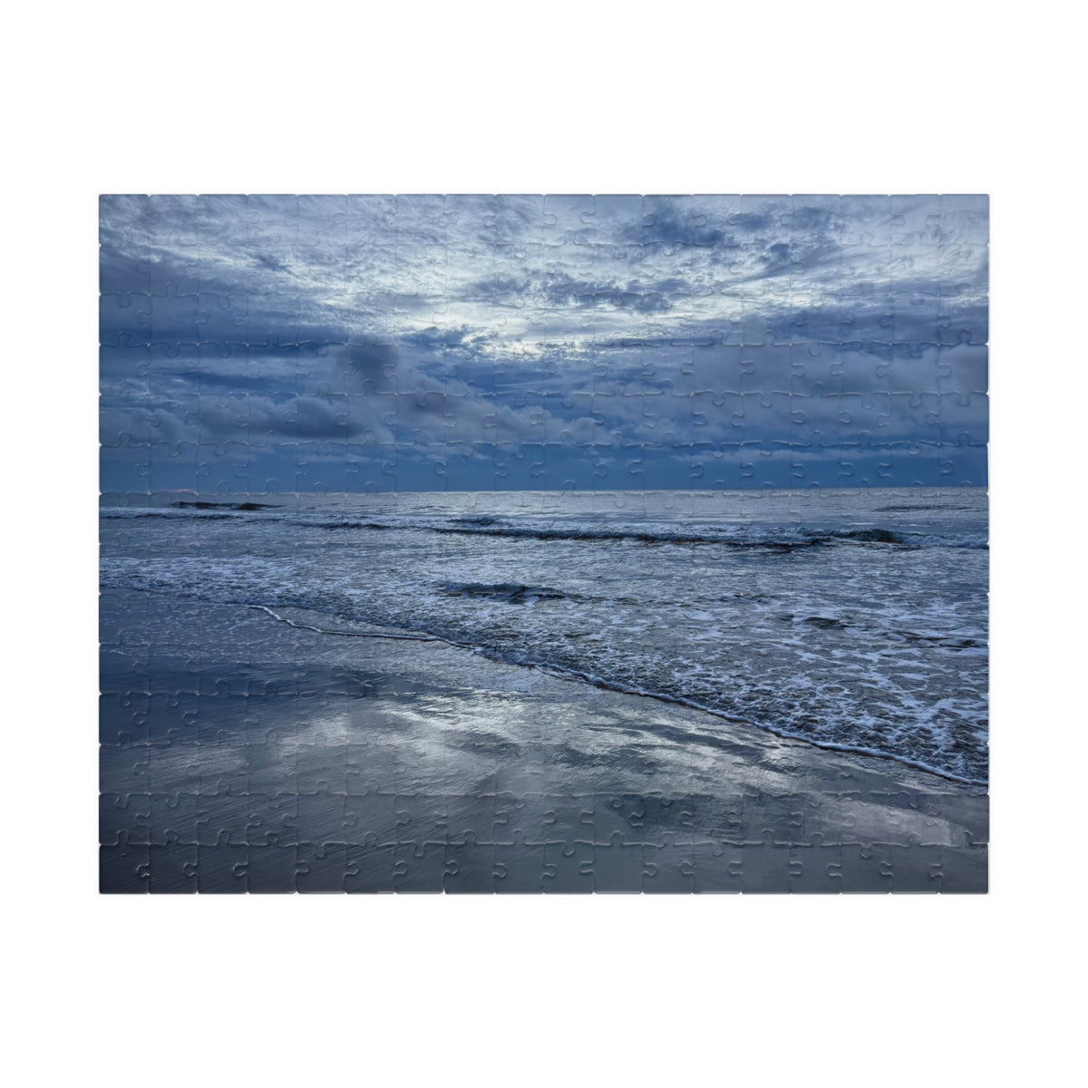 Cloudy Beach Jigsaw Puzzle