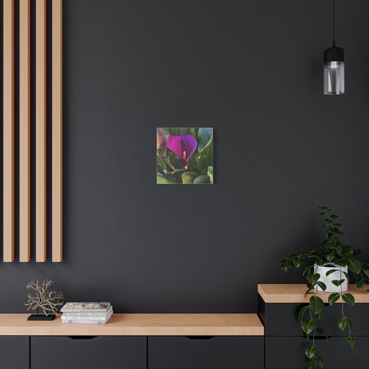 Purple Calla Lily Canvas Print