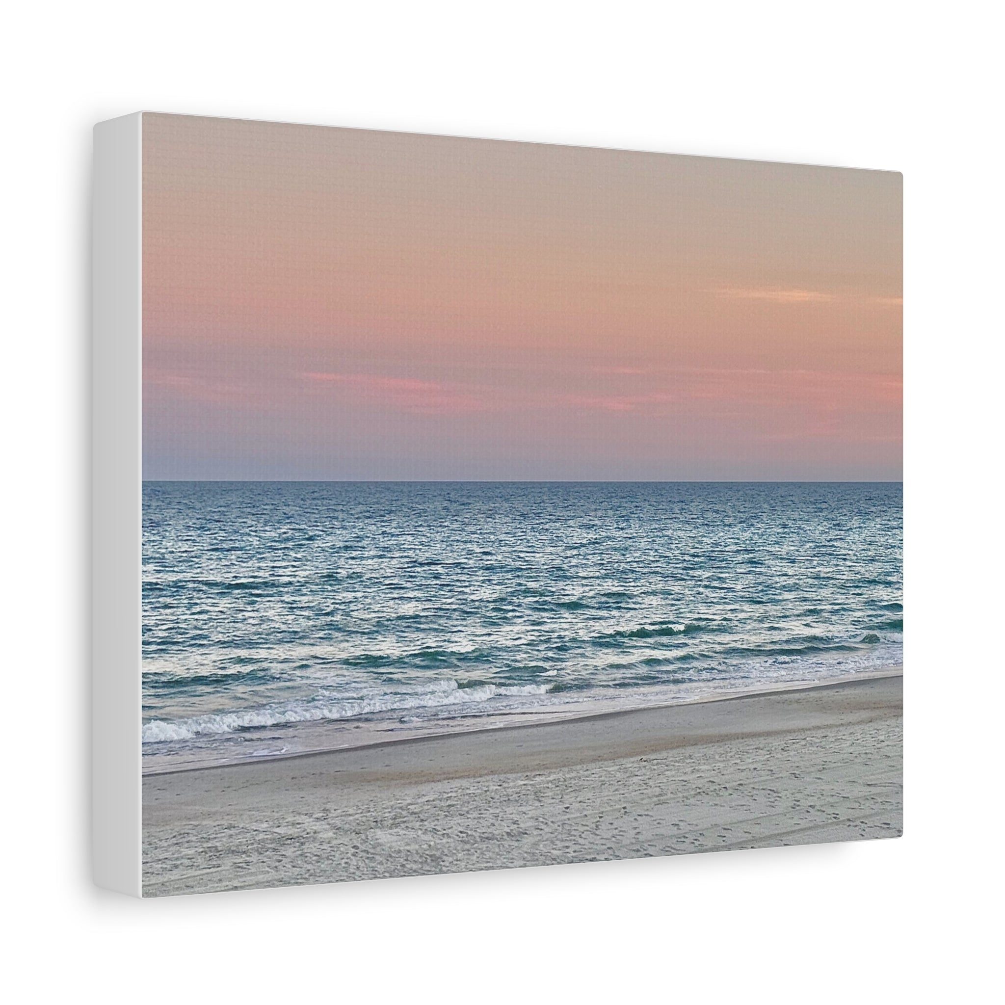 Myrtle Beach Sunset Matte Canvas – Pastel Ocean Wall Art, Stretched 1.25"