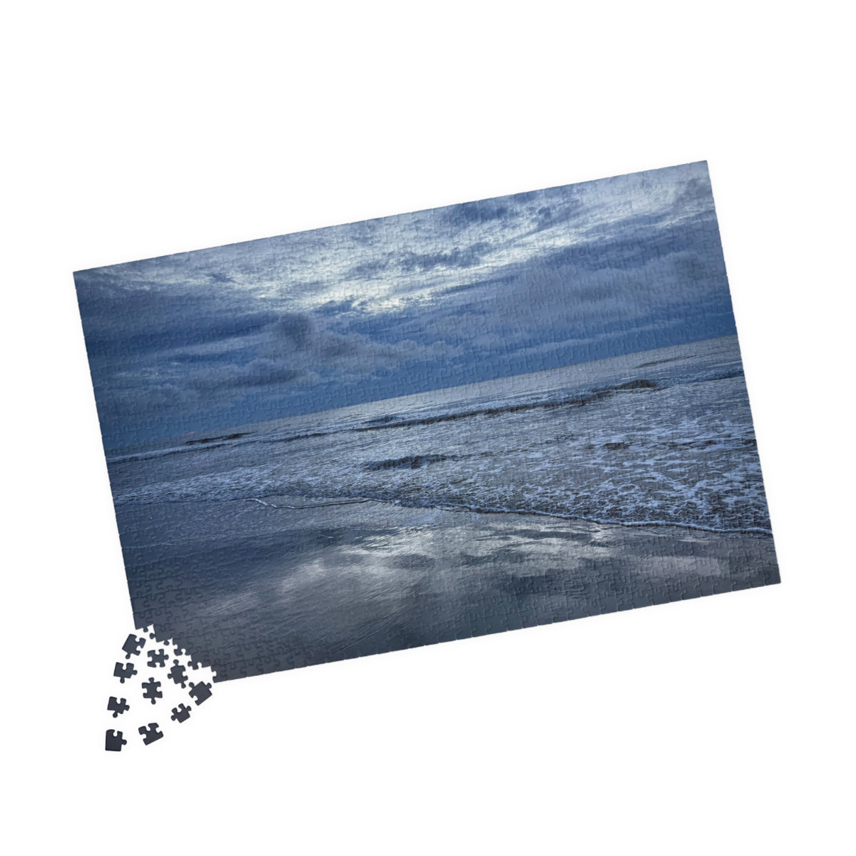 Cloudy Beach Jigsaw Puzzle