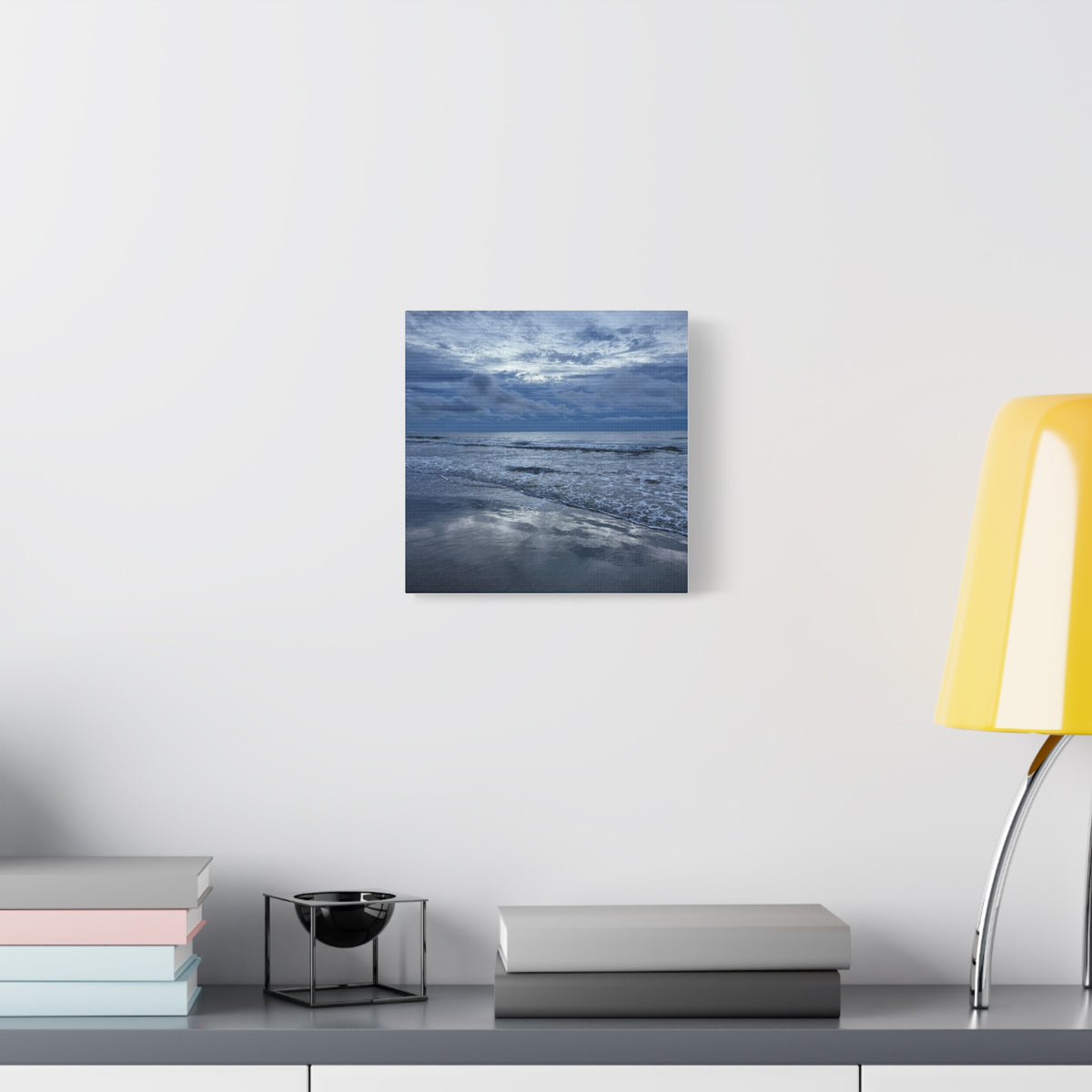 Cloudy Beach Canvas Print