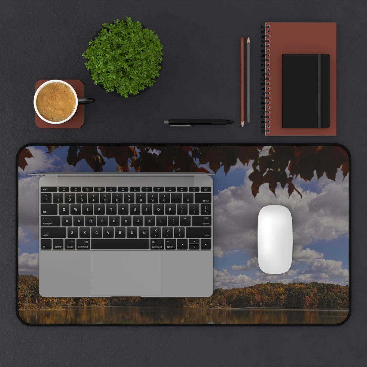 Fall Lake Desk Mat