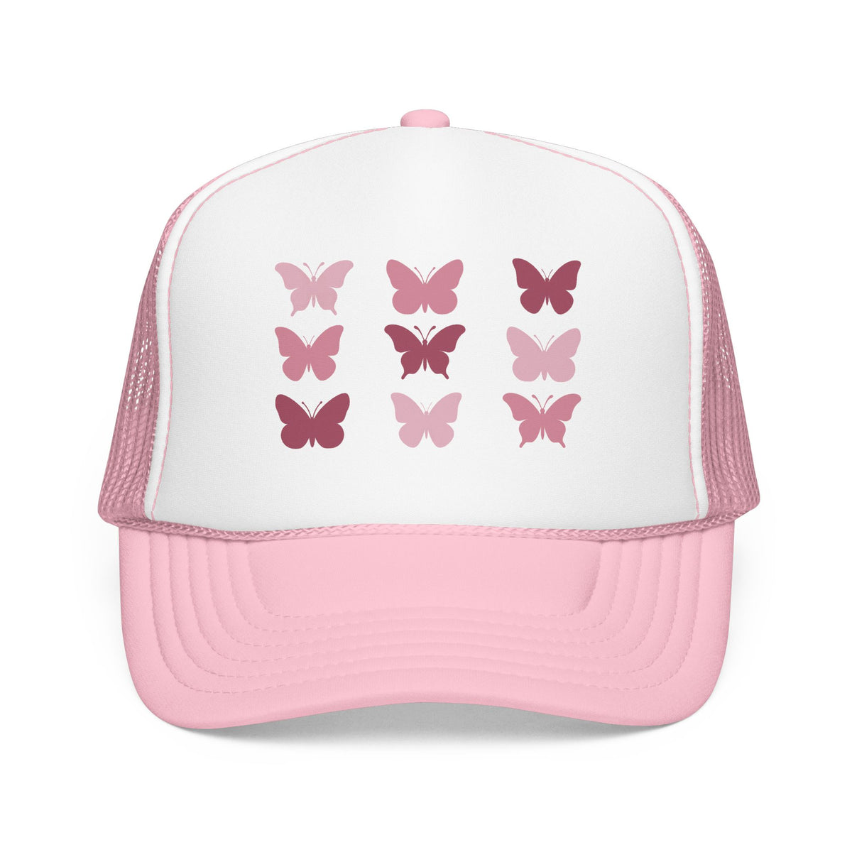 Butterfly Grid Trucker Hat- Solid