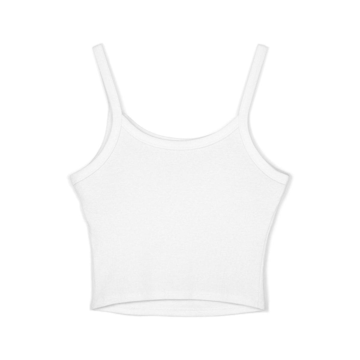 Butterfly Grid Spaghetti Tank Top- solid