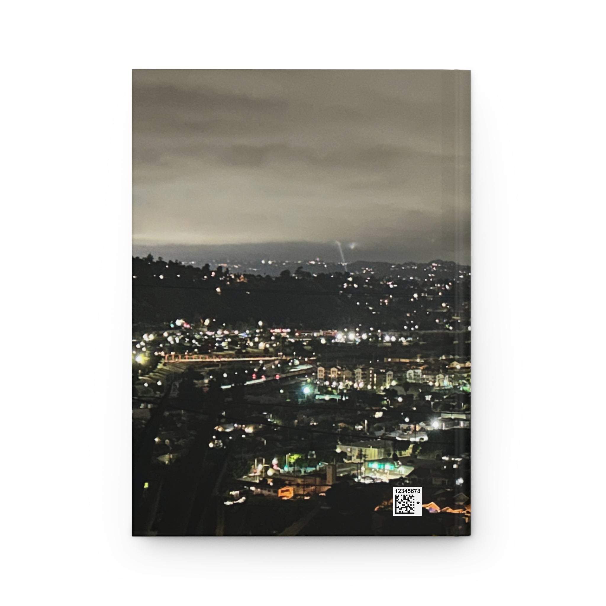 Los Angeles Night Cityscape Hardcover Journal — Moody Urban Notebook for Travel, Reflection & Gift