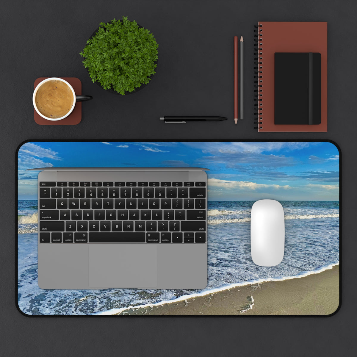 Turquoise Beach Desk Mat