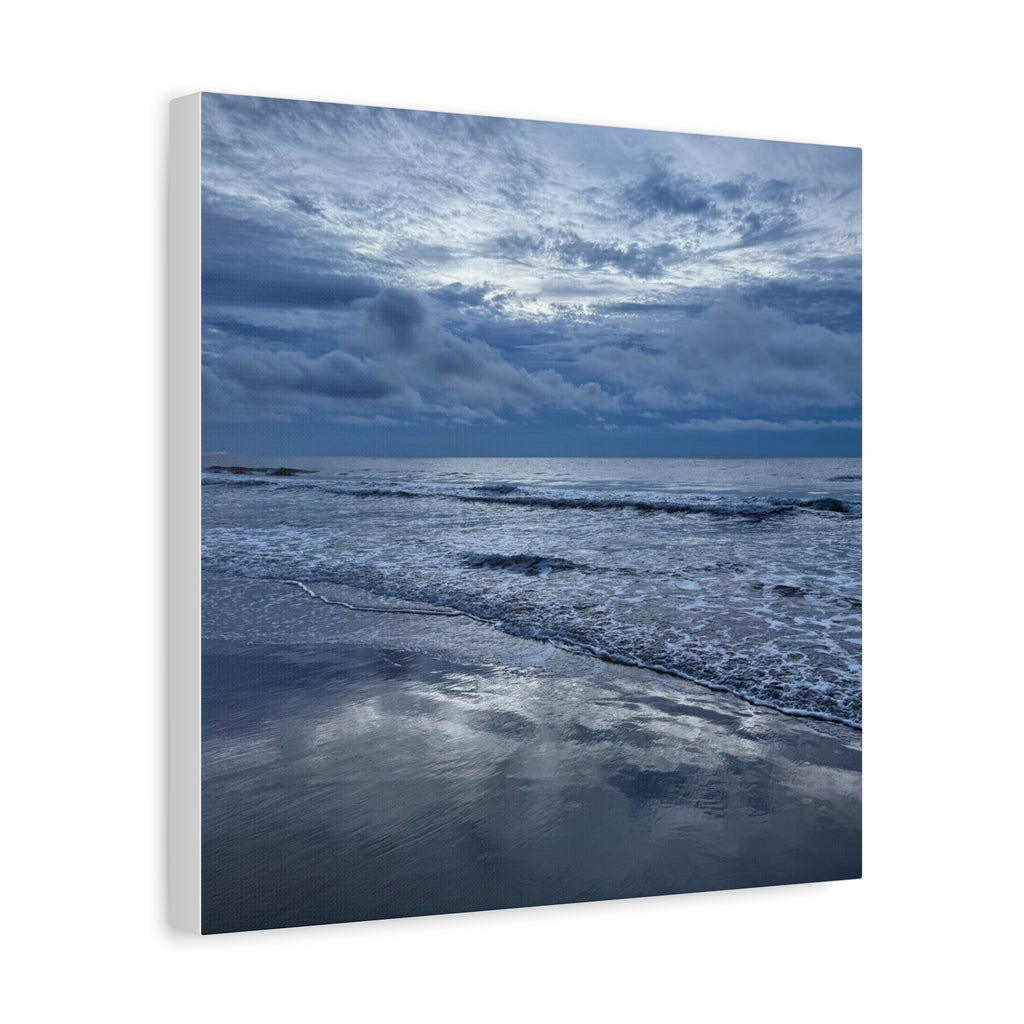 Cloudy Beach Canvas Print