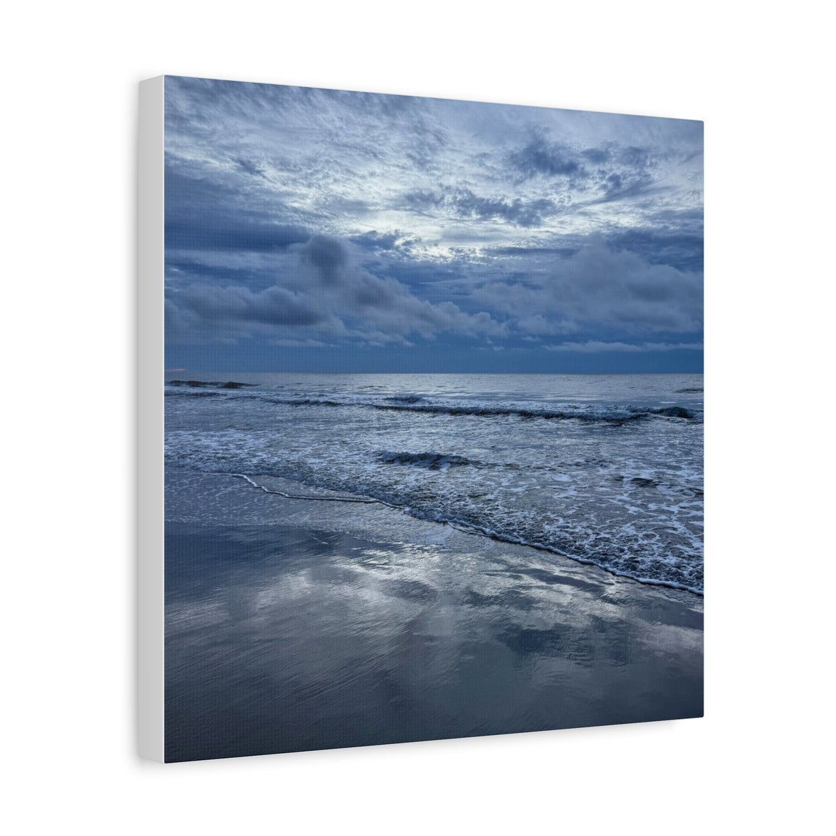 Cloudy Beach Canvas Print