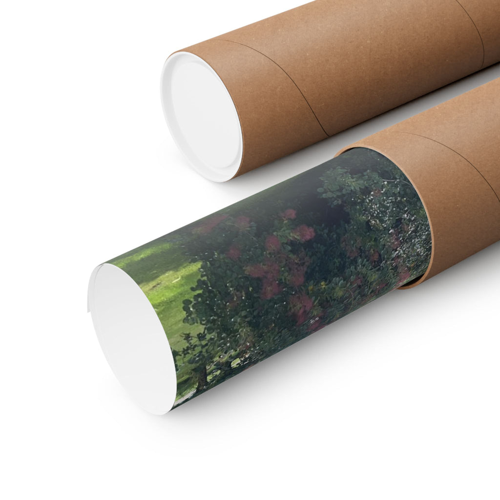 Smoke Bush Poster — Matte Vertical Floral Wall Art