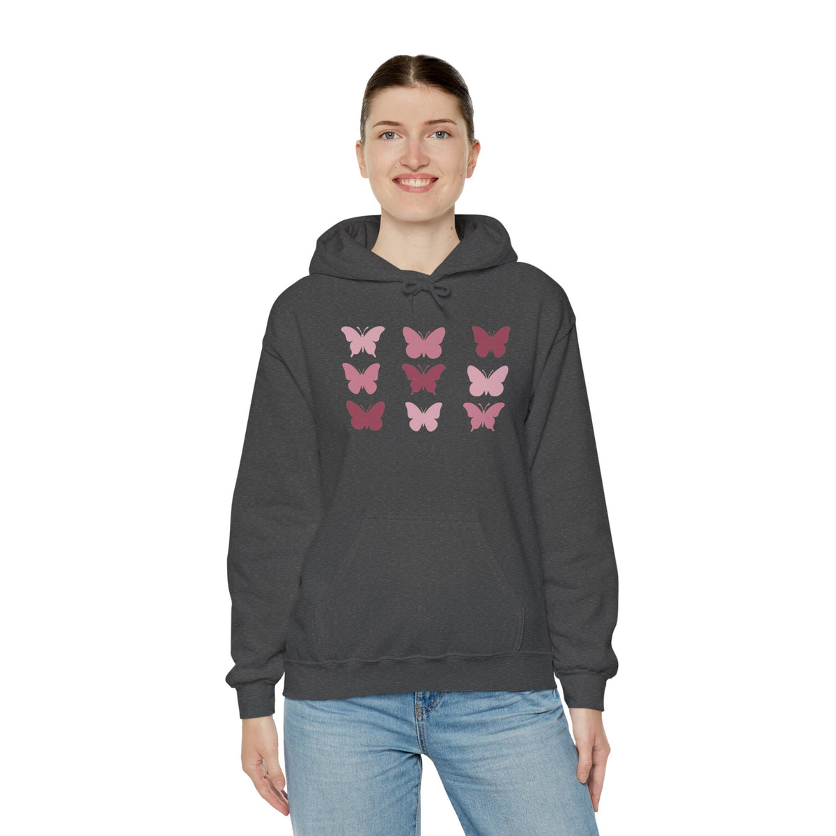 Butterfly Grid Hoodie Solid
