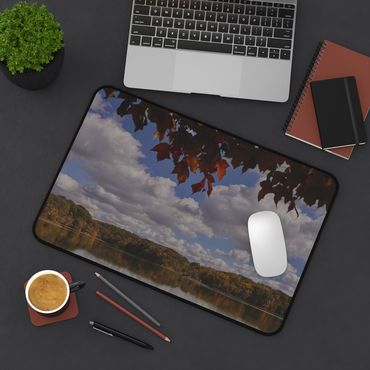 Fall Lake Desk Mat