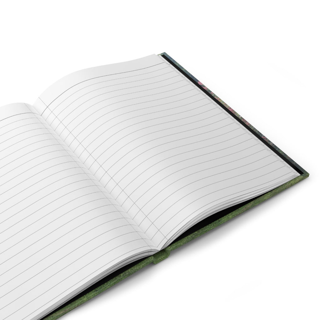 Pink Smoke Bush Hardcover Journal — Floral Nature Notebook for Gardeners & Daily Writing