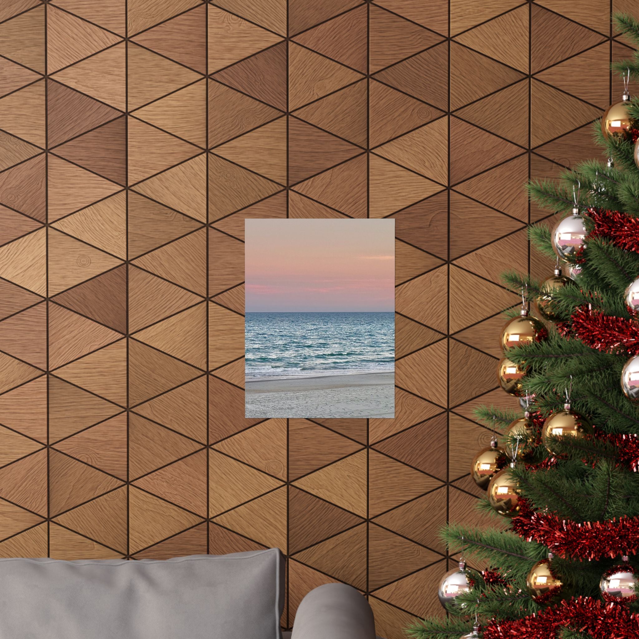 Myrtle Beach Sunset Matte Poster — Vertical Coastal Wall Art