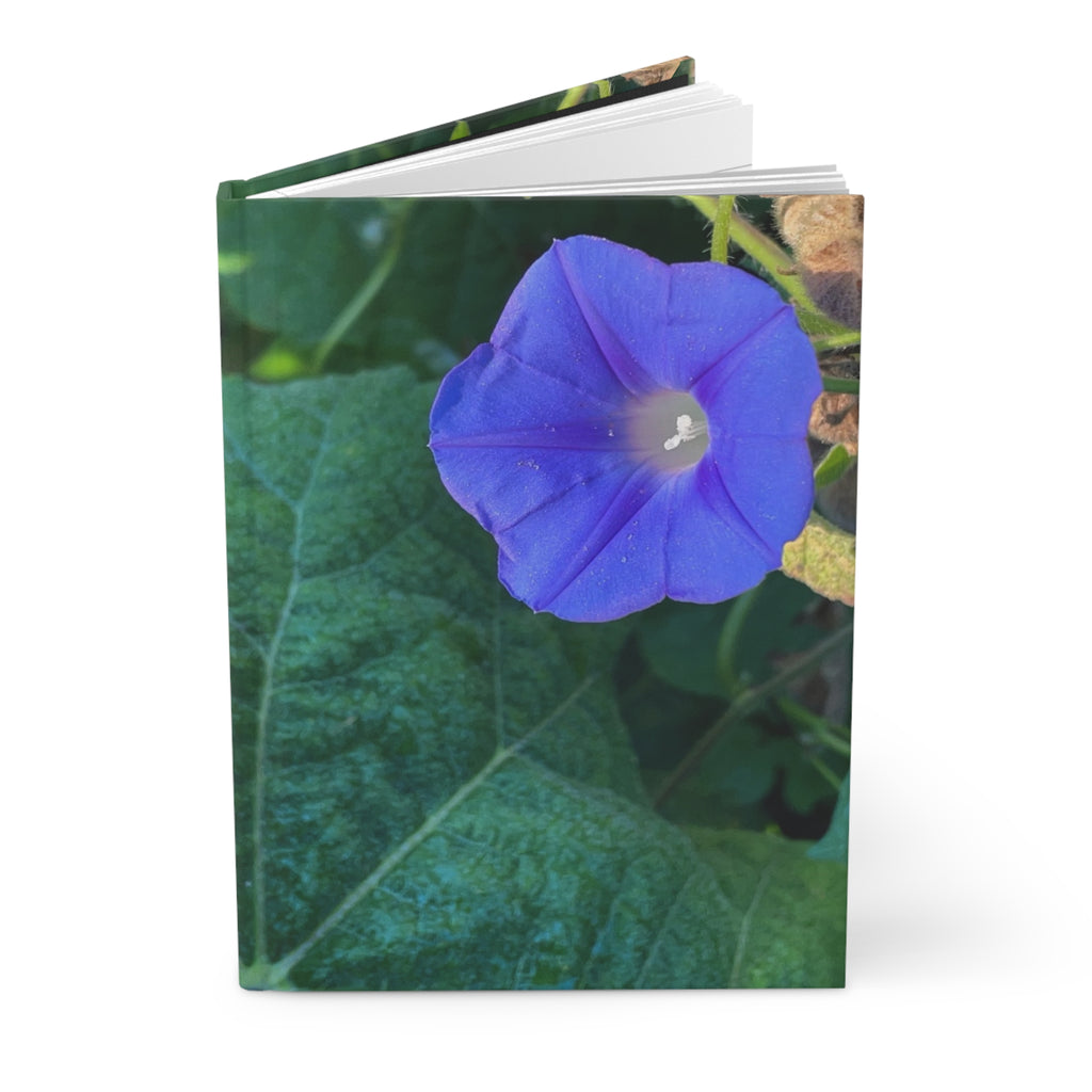 Morning Glory Hardcover Journal — Floral Nature Notebook for Gardeners & Botanical Lovers