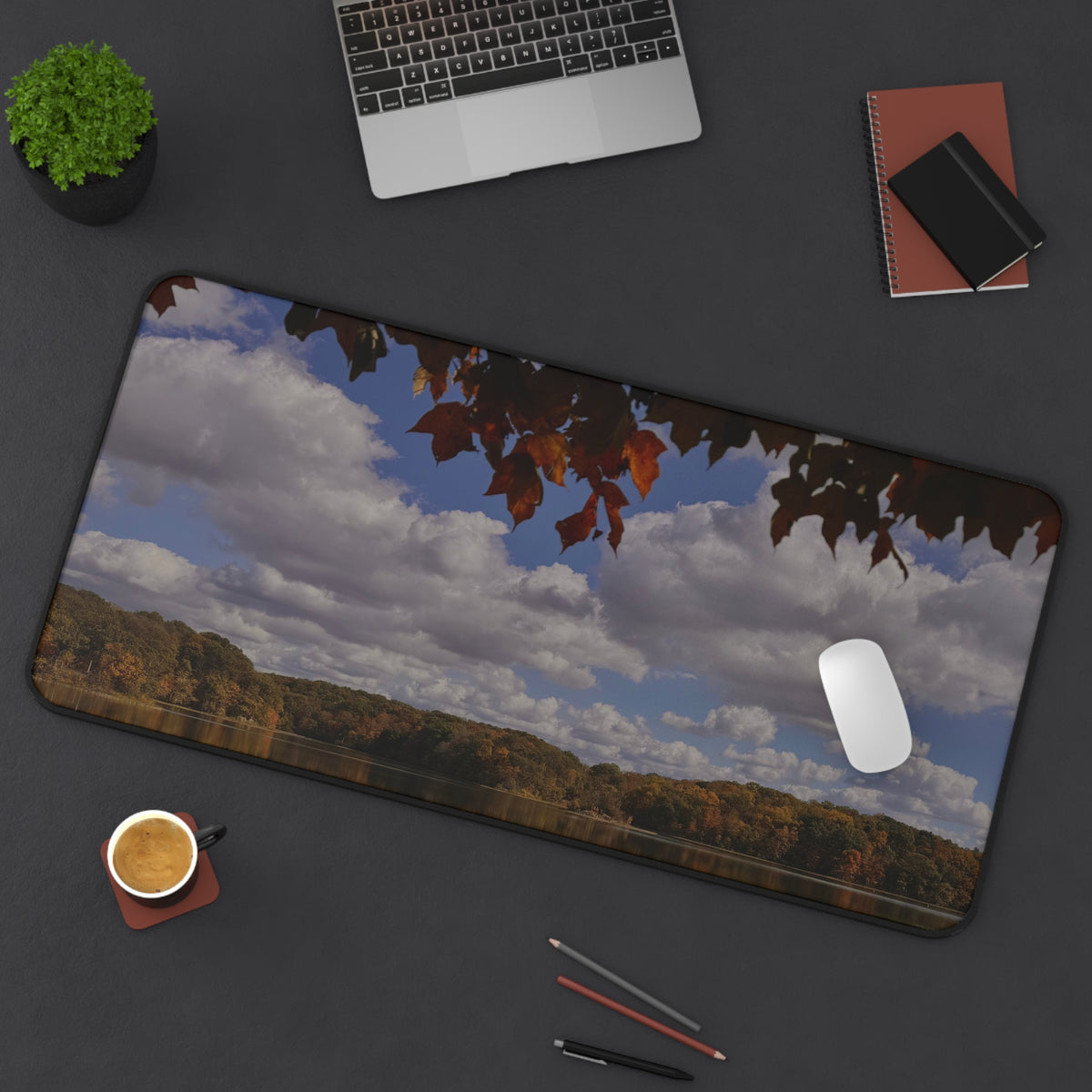 Fall Lake Desk Mat