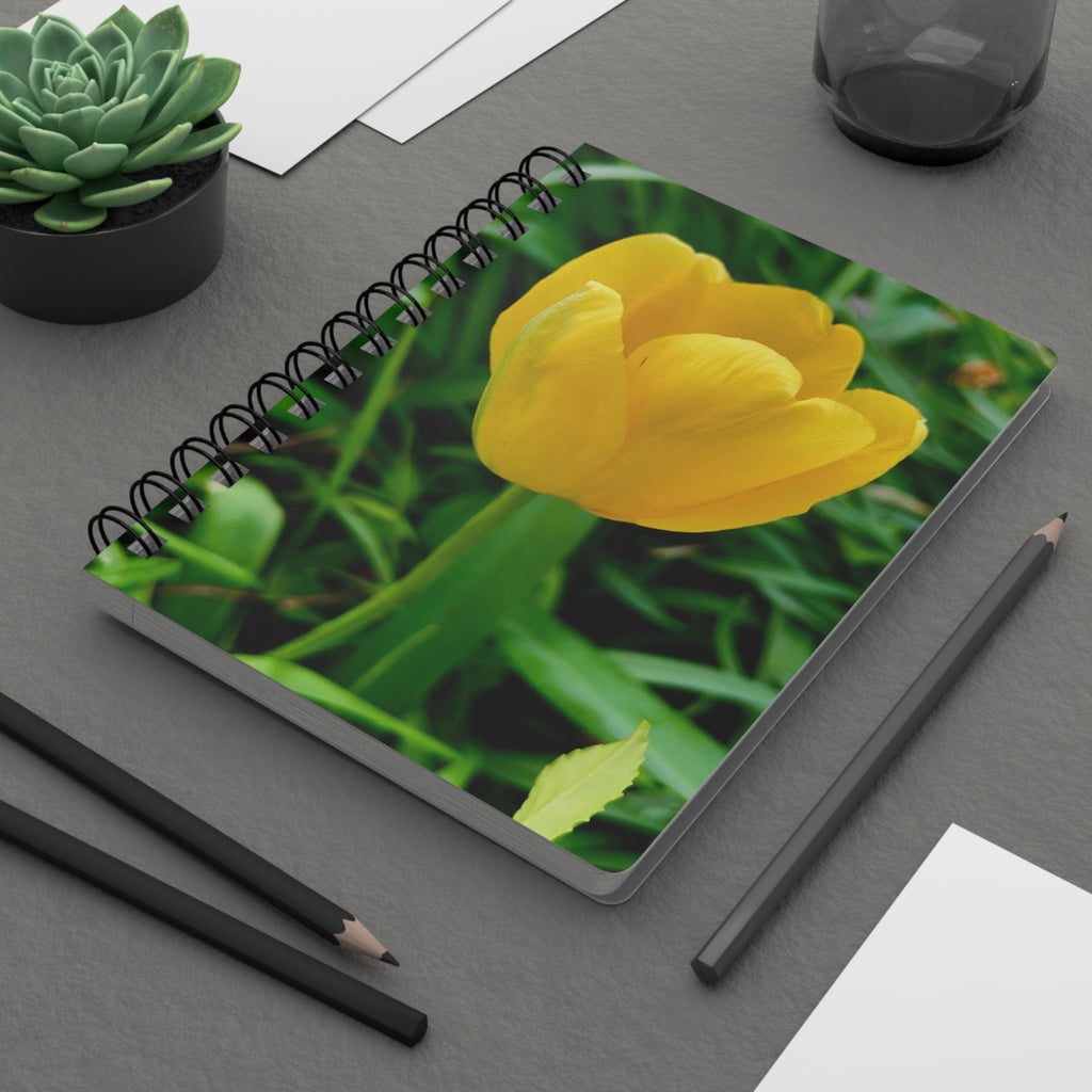 Yellow Tulip Spiral Notebook