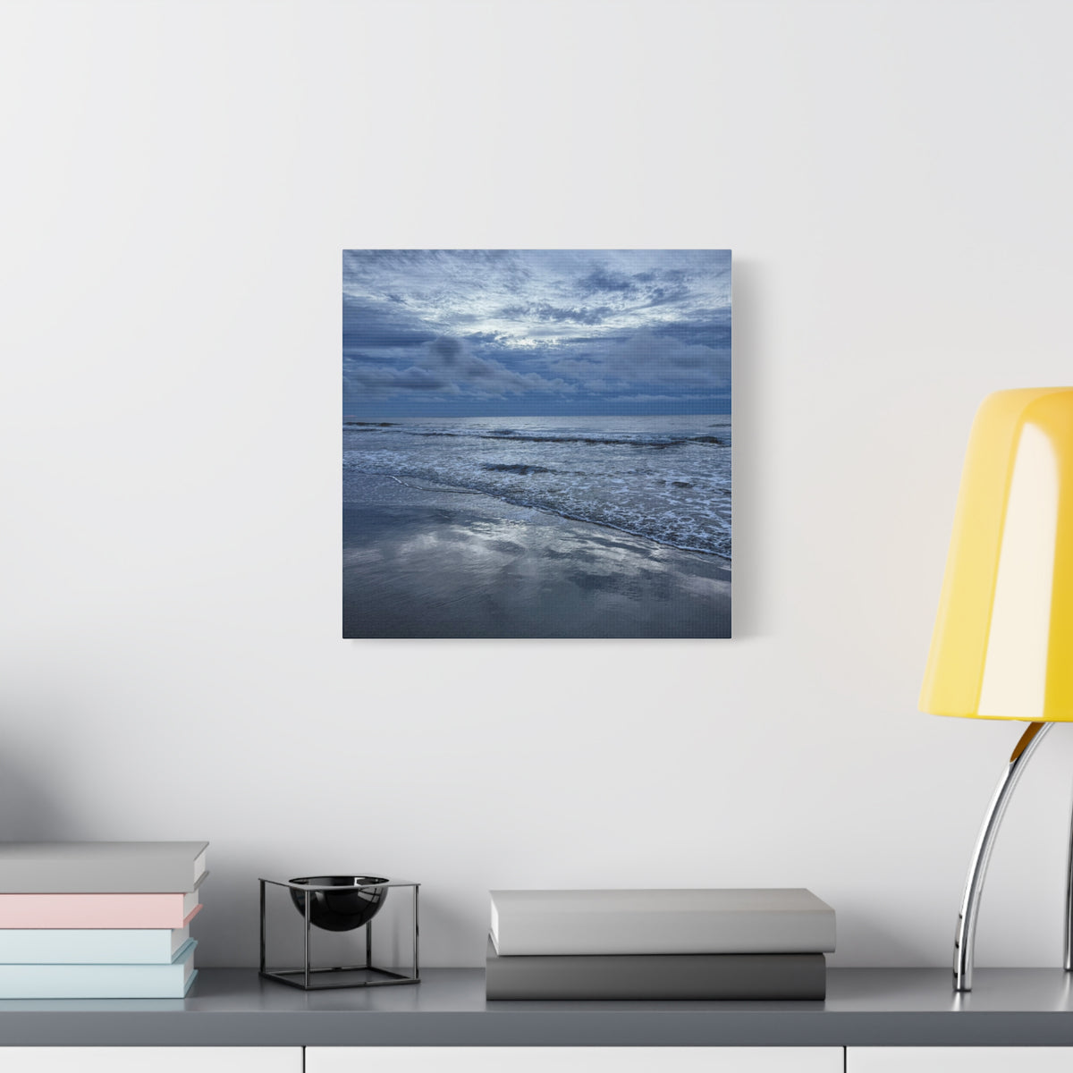 Cloudy Beach Canvas Print