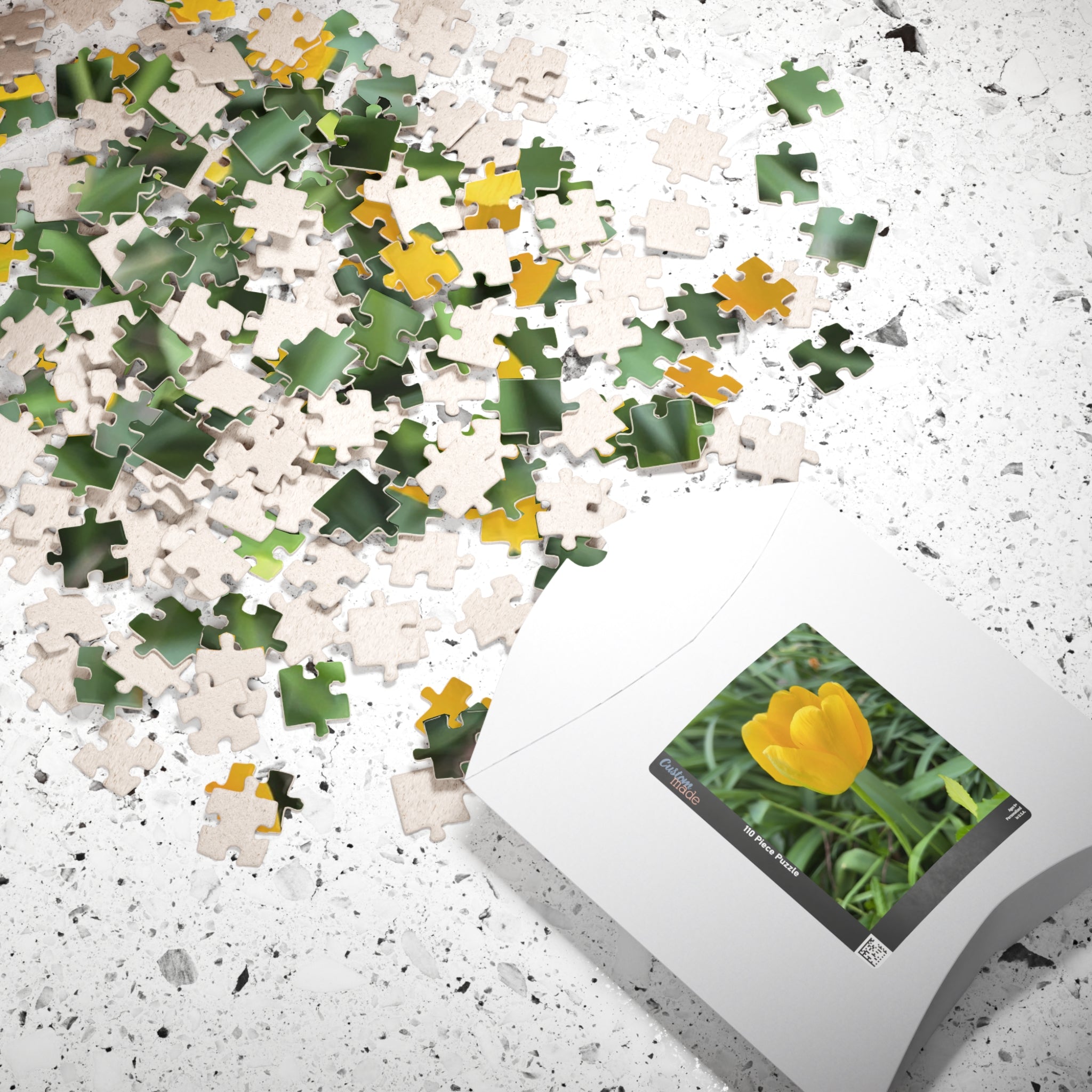 Yellow Tulip Jigsaw Puzzle — Floral 110/252/520/1014-Piece Puzzle