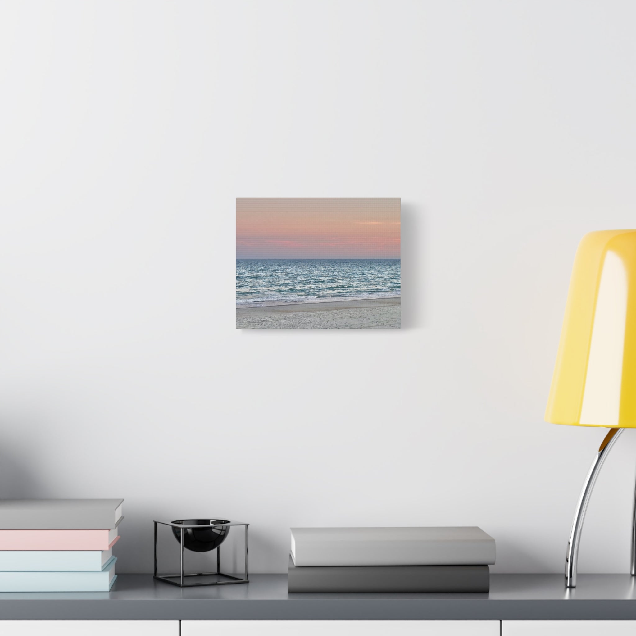 Myrtle Beach Sunset Matte Canvas – Pastel Ocean Wall Art, Stretched 1.25"