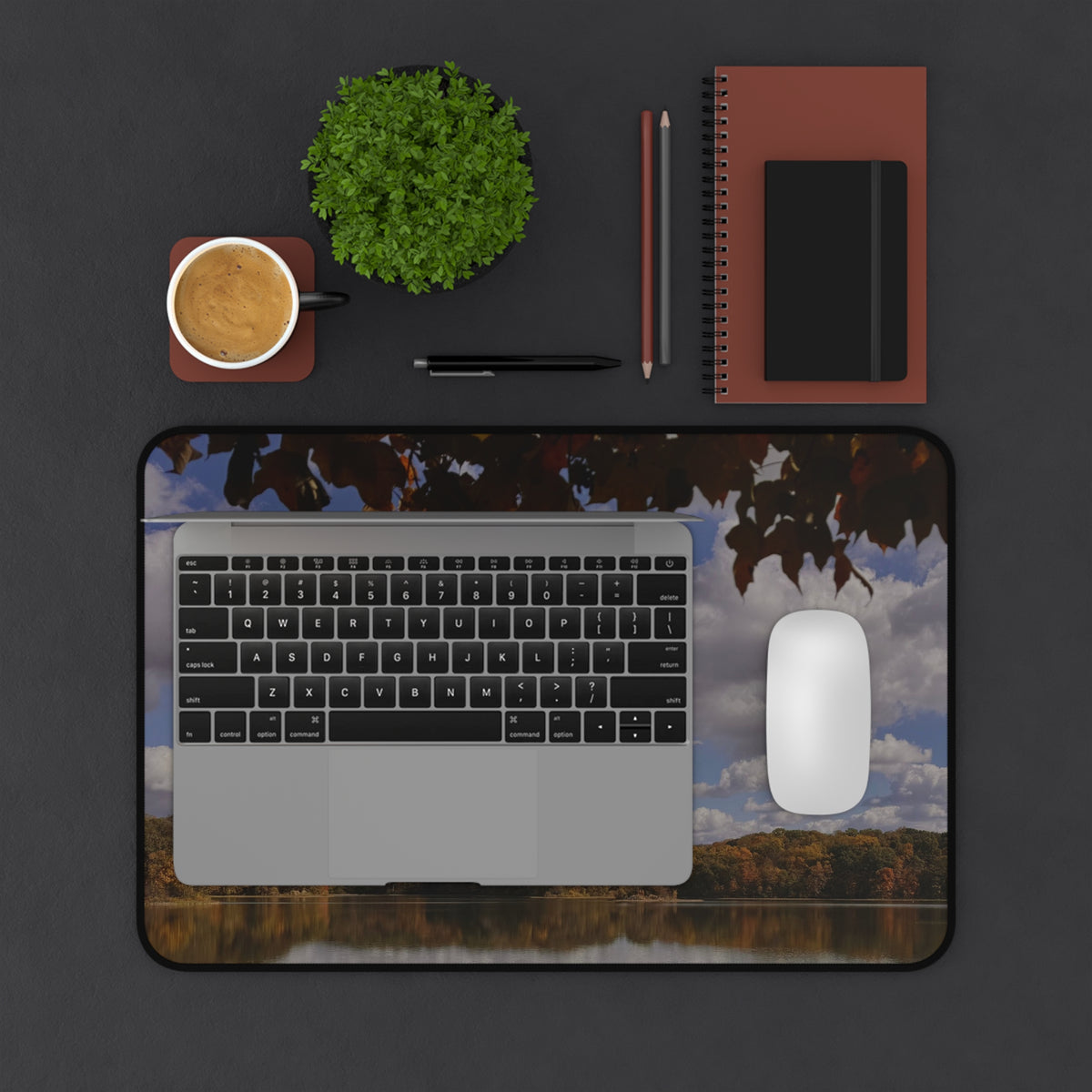Fall Lake Desk Mat