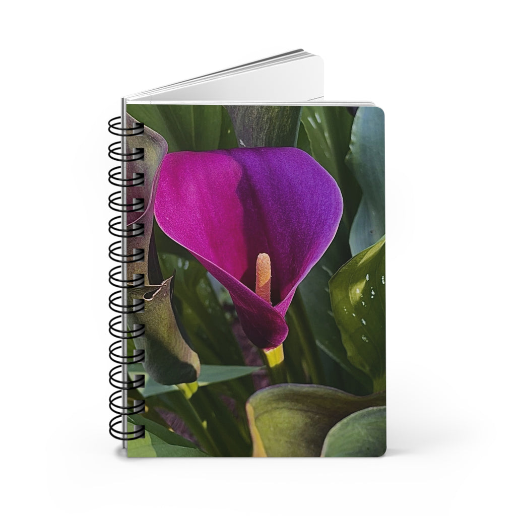 Purple Calla Lily Spiral Notebook