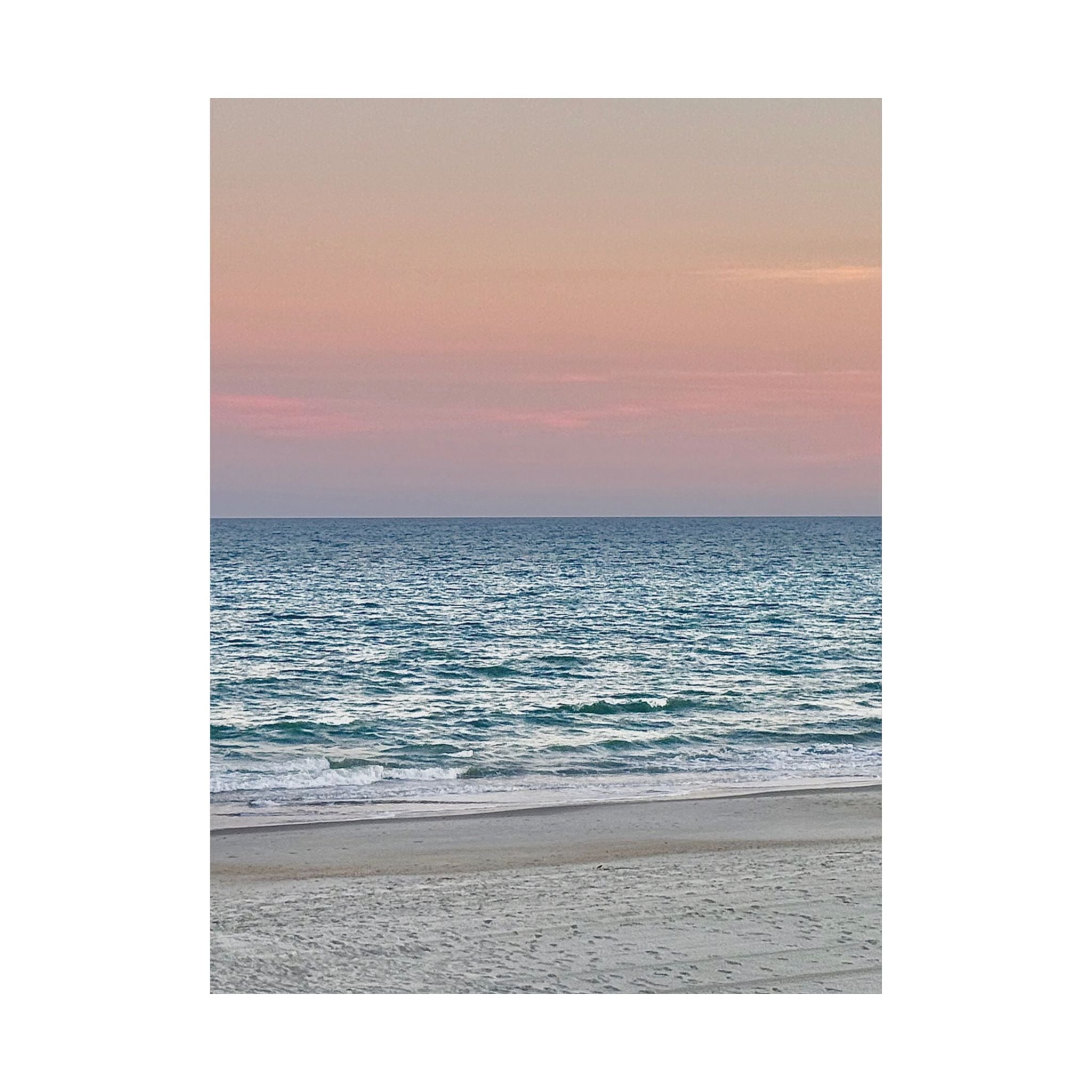 Myrtle Beach Sunset Matte Poster — Vertical Coastal Wall Art