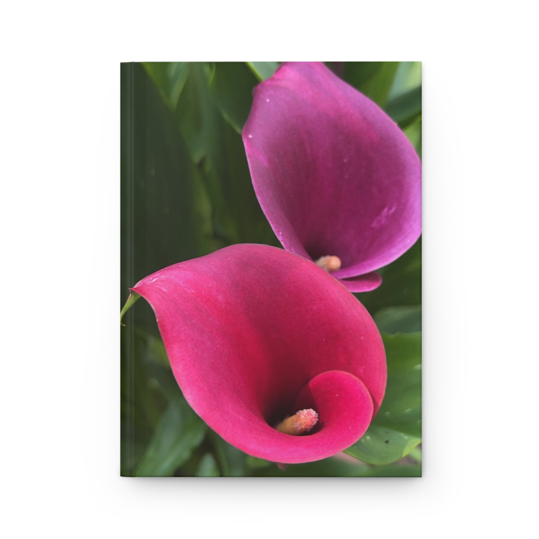 Pink Calla Lily Hardcover Journal — Floral Notebook for Gardening, Nature Lovers & Gifts