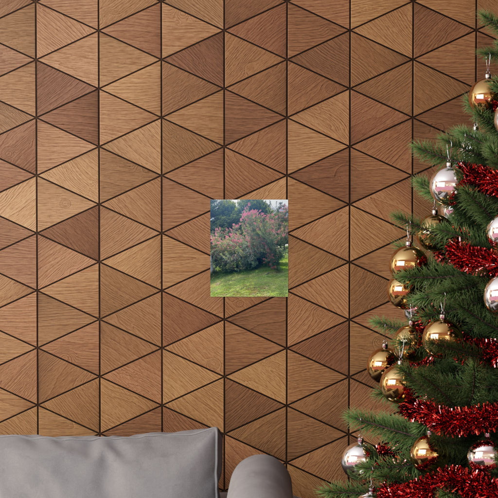 Smoke Bush Poster — Matte Vertical Floral Wall Art