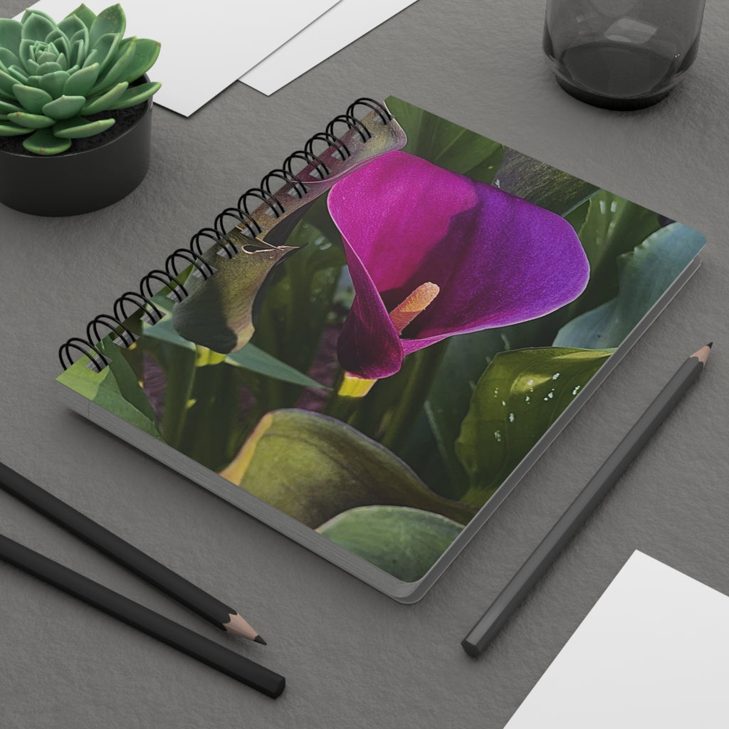 Purple Calla Lily Spiral Notebook